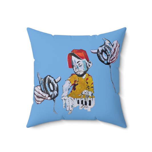 Hands of God Spun Polyester Square Pillow